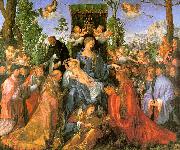 Albrecht Durer Altarpiece of the Rose Garlands oil painting